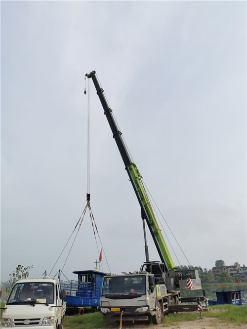 易门县桥梁建设吊装案例